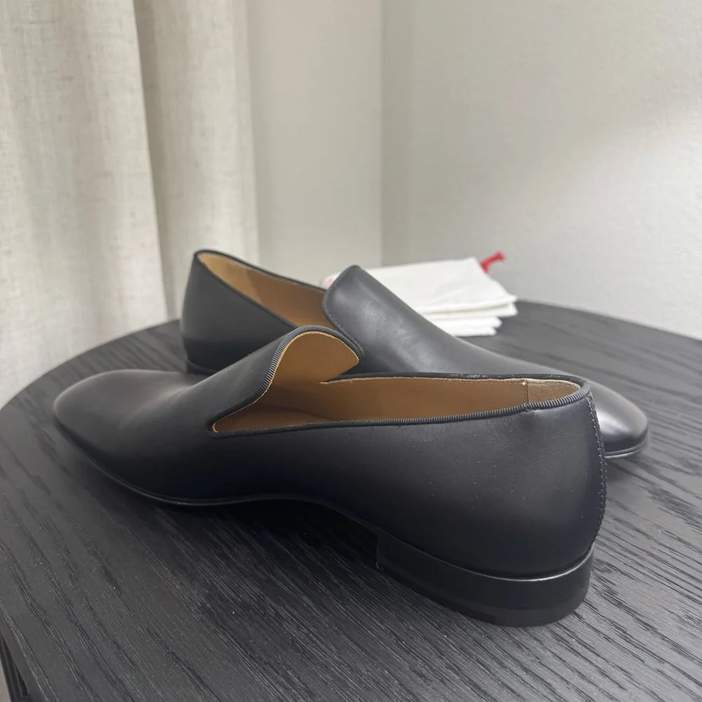 Christian Louboutin Dandelion Loafer Dress Shoe Leather Black 41 - Picture 5 of 8